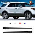 Car Sticker Car Decor Car Side Stripes Skirts Graphics Sticker Decals Racing Sport Stickers Vinyl for Ford Explorer